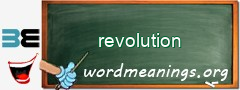 WordMeaning blackboard for revolution